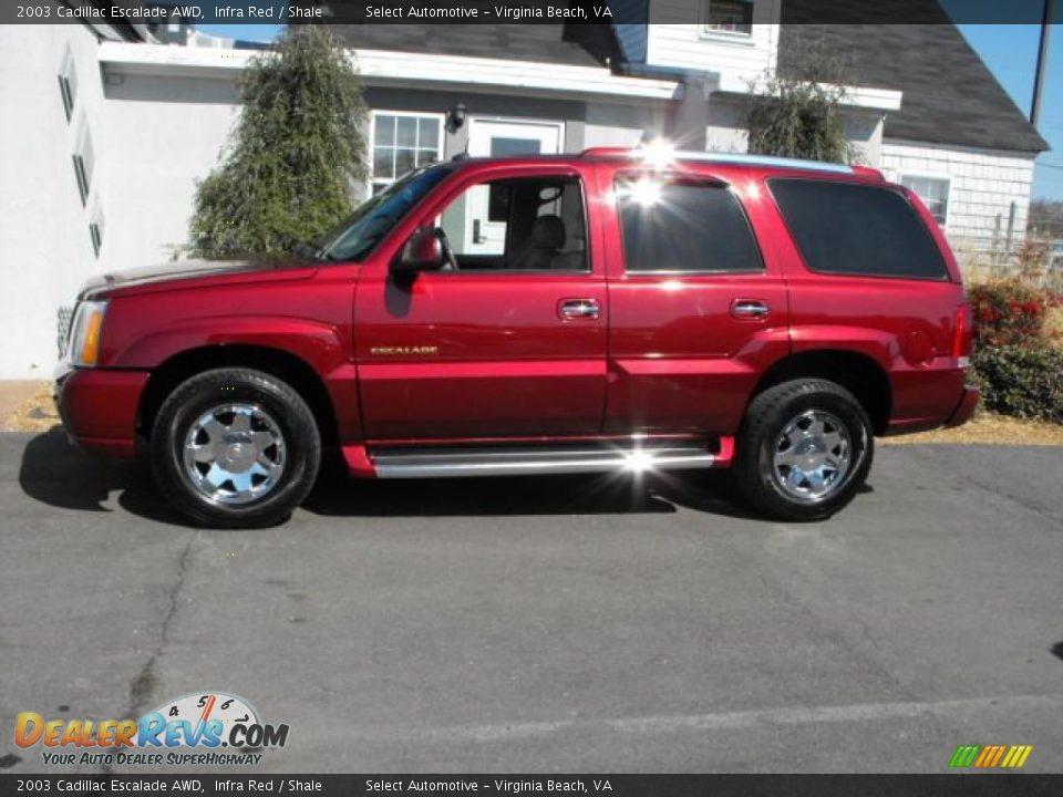 2003 Cadillac Escalade AWD Infra Red / Shale Photo #6