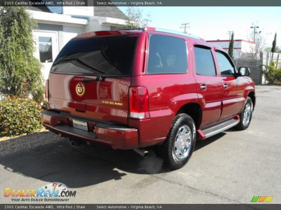 2003 Cadillac Escalade AWD Infra Red / Shale Photo #8
