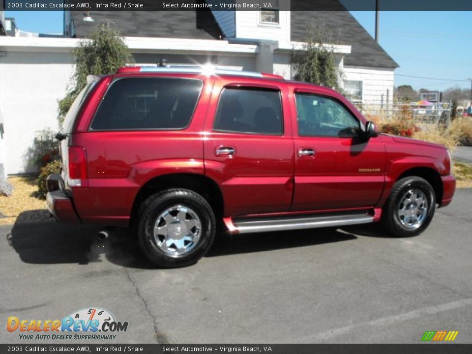 2003 Cadillac Escalade AWD Infra Red / Shale Photo #9