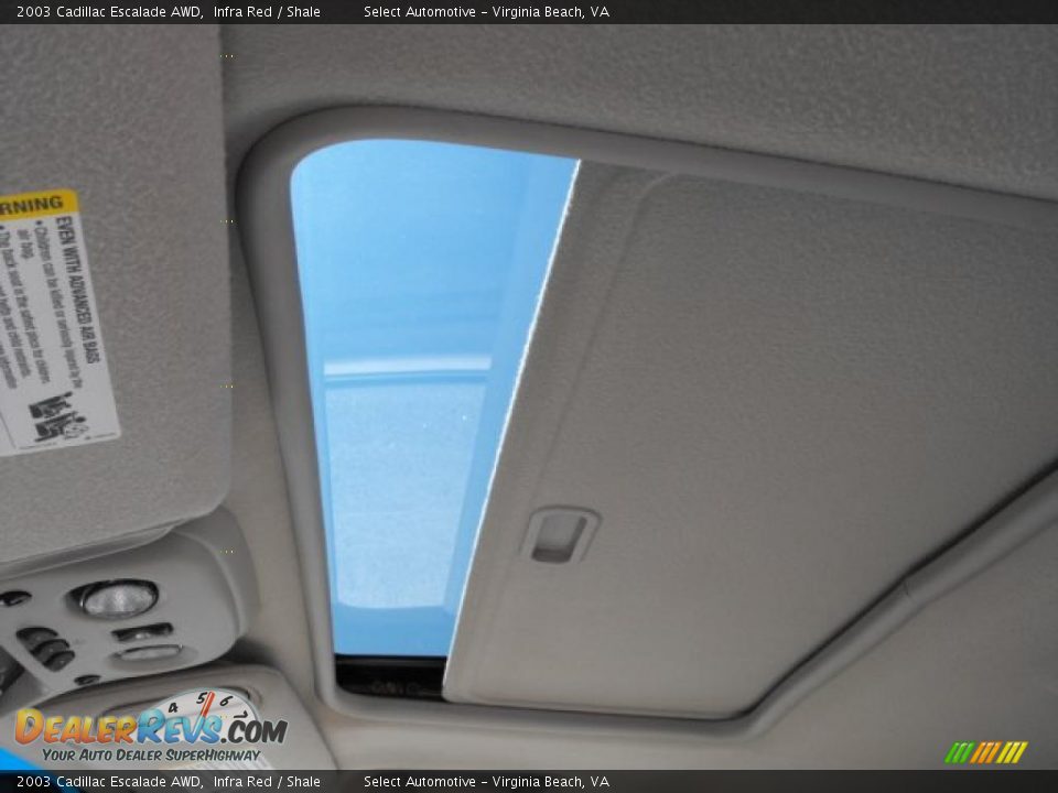 2003 Cadillac Escalade AWD Infra Red / Shale Photo #10