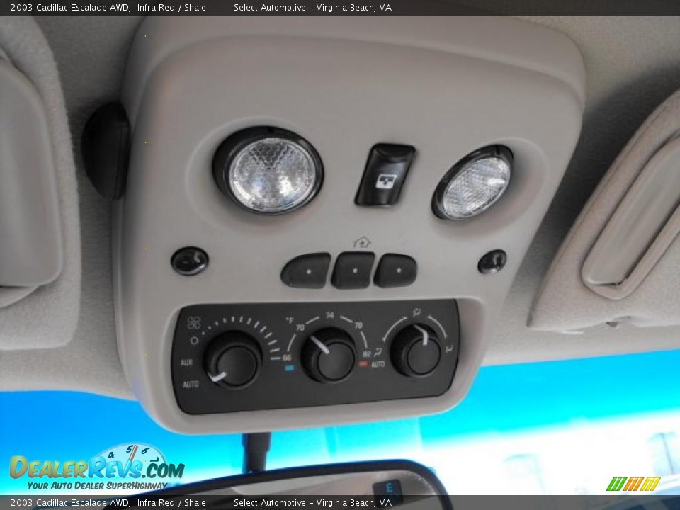 2003 Cadillac Escalade AWD Infra Red / Shale Photo #11