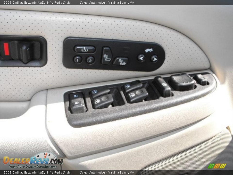2003 Cadillac Escalade AWD Infra Red / Shale Photo #13