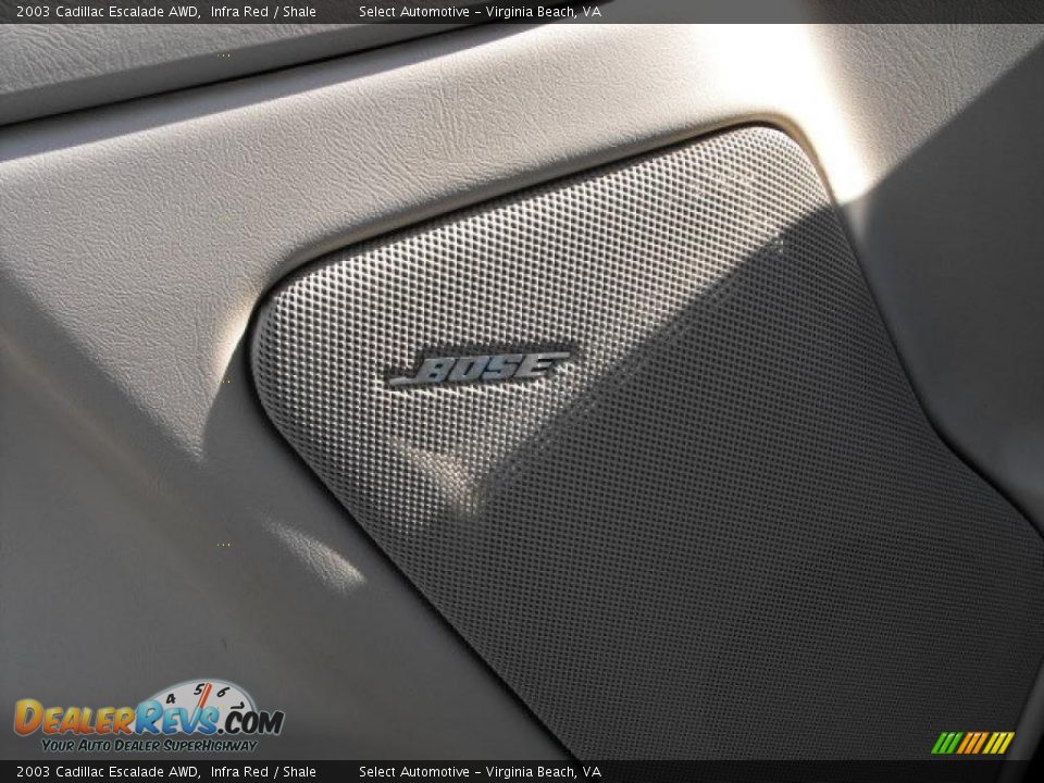 2003 Cadillac Escalade AWD Infra Red / Shale Photo #14
