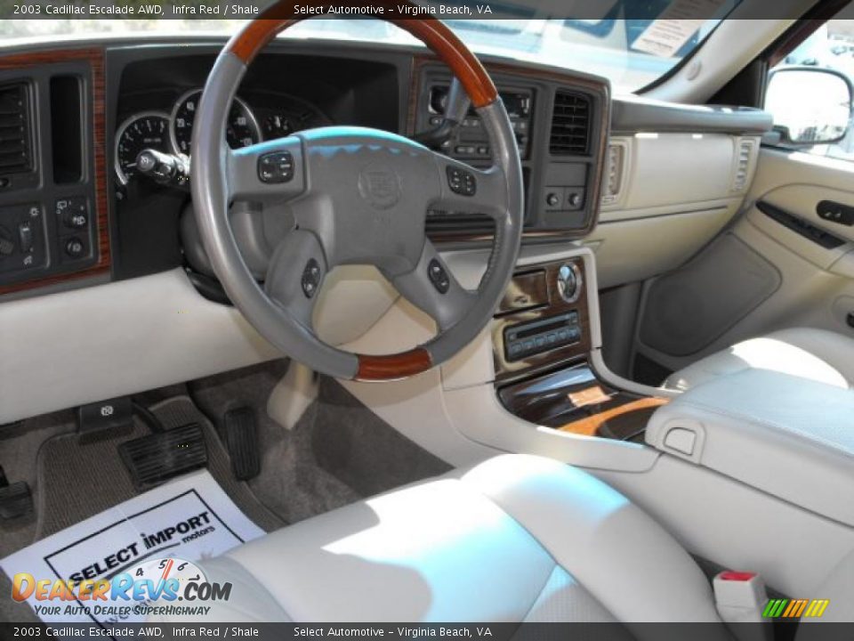 2003 Cadillac Escalade AWD Infra Red / Shale Photo #16