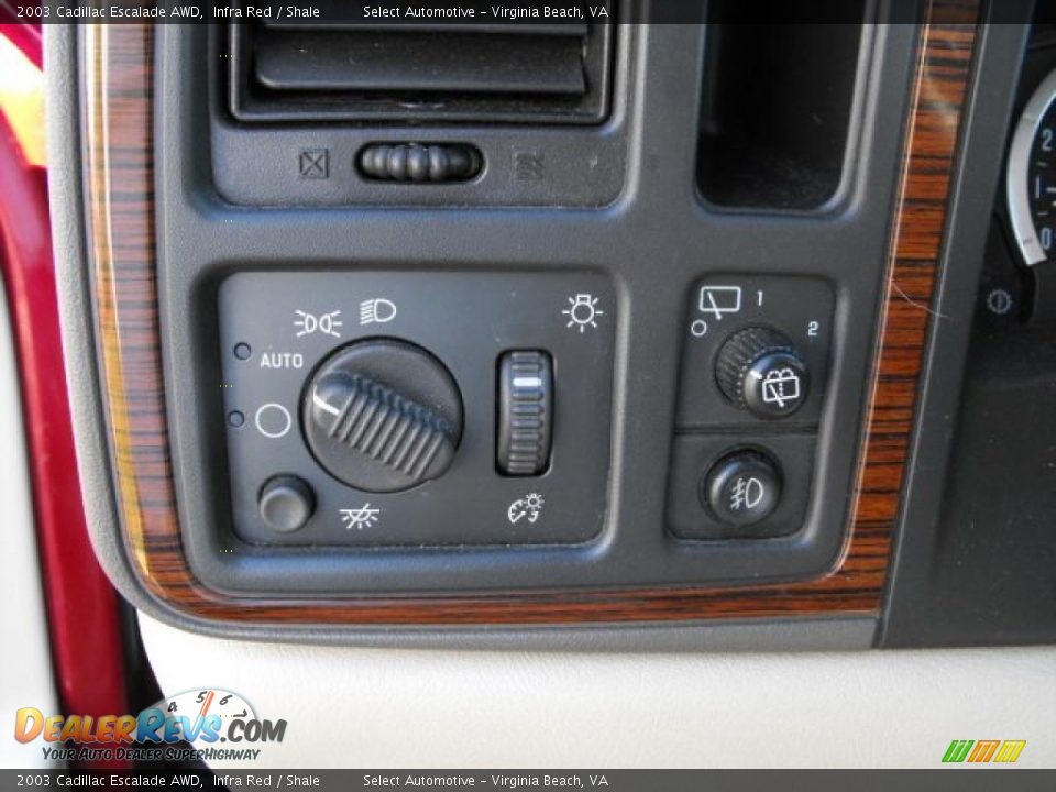 2003 Cadillac Escalade AWD Infra Red / Shale Photo #18