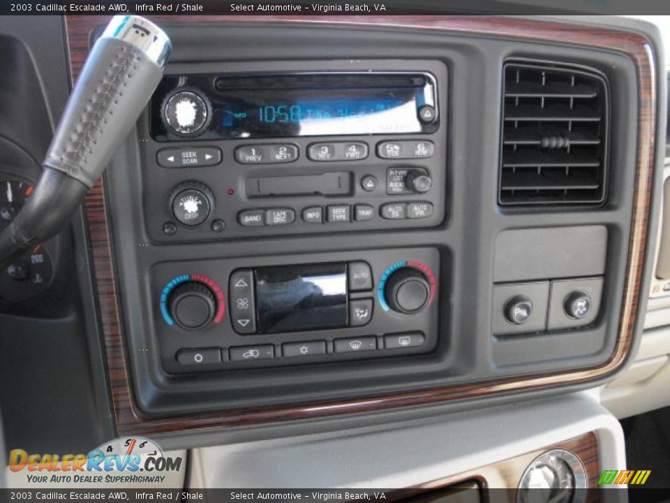 2003 Cadillac Escalade AWD Infra Red / Shale Photo #19