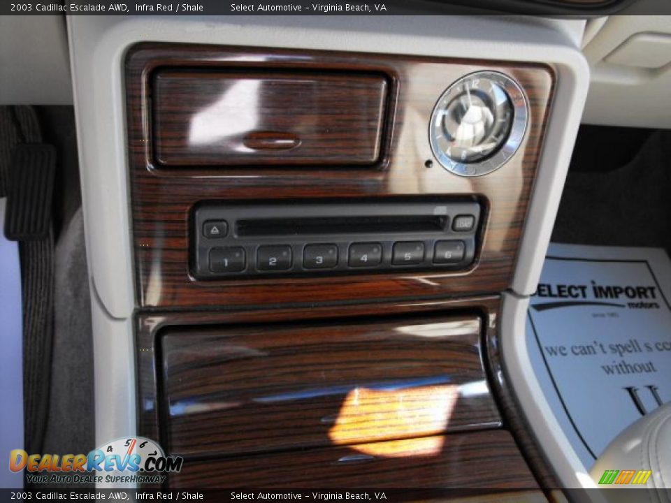 2003 Cadillac Escalade AWD Infra Red / Shale Photo #20