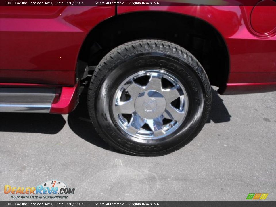 2003 Cadillac Escalade AWD Infra Red / Shale Photo #26