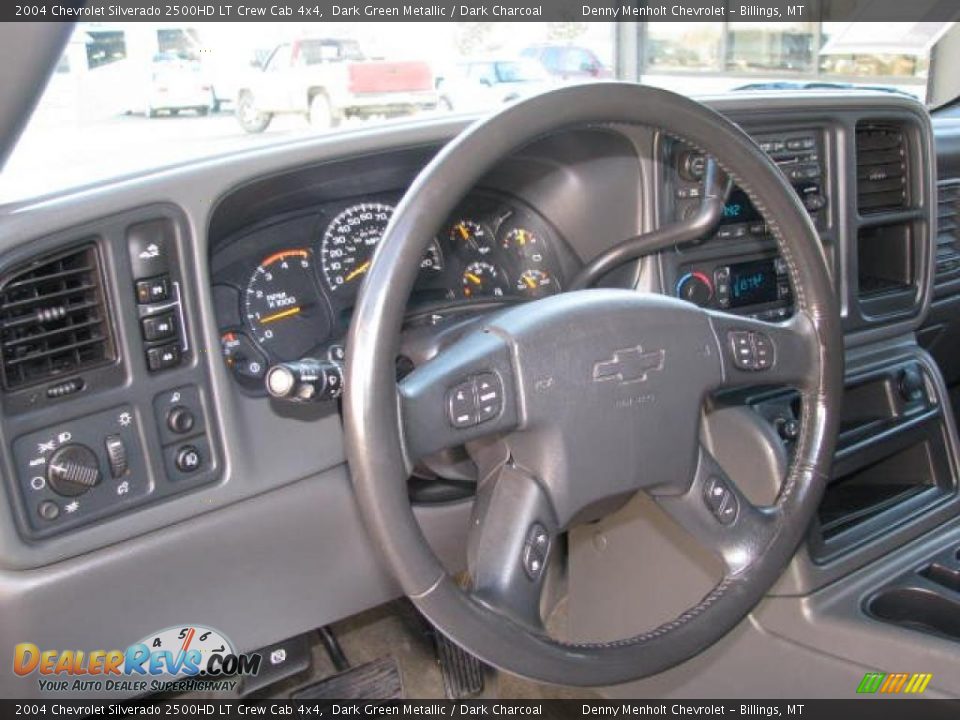 2004 Chevrolet Silverado 2500HD LT Crew Cab 4x4 Dark Green Metallic / Dark Charcoal Photo #6