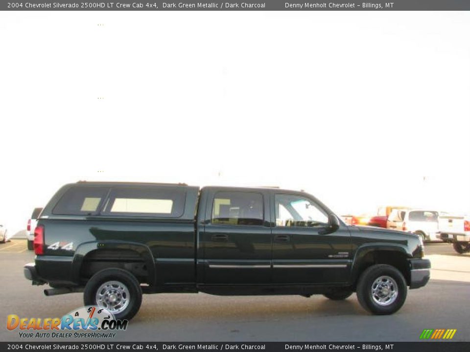 2004 Chevrolet Silverado 2500HD LT Crew Cab 4x4 Dark Green Metallic / Dark Charcoal Photo #9