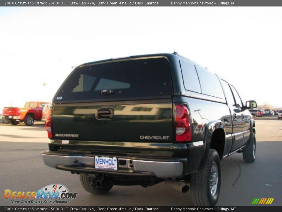 2004 Chevrolet Silverado 2500HD LT Crew Cab 4x4 Dark Green Metallic / Dark Charcoal Photo #10