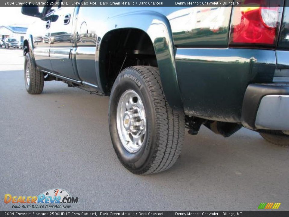 2004 Chevrolet Silverado 2500HD LT Crew Cab 4x4 Dark Green Metallic / Dark Charcoal Photo #11