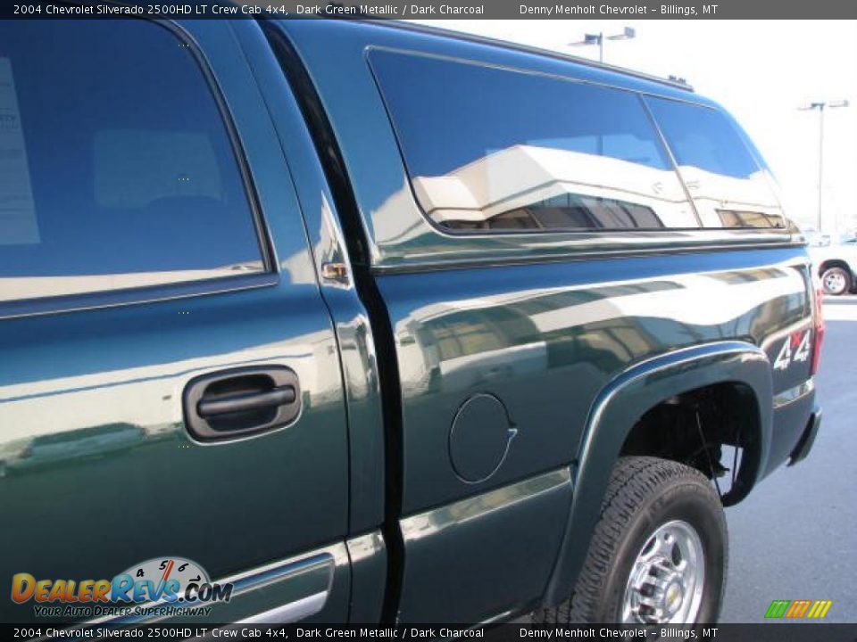 2004 Chevrolet Silverado 2500HD LT Crew Cab 4x4 Dark Green Metallic / Dark Charcoal Photo #13