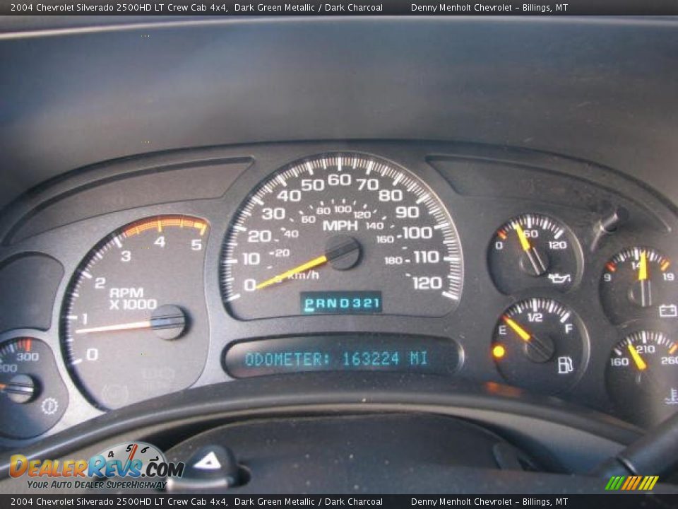 2004 Chevrolet Silverado 2500HD LT Crew Cab 4x4 Dark Green Metallic / Dark Charcoal Photo #15