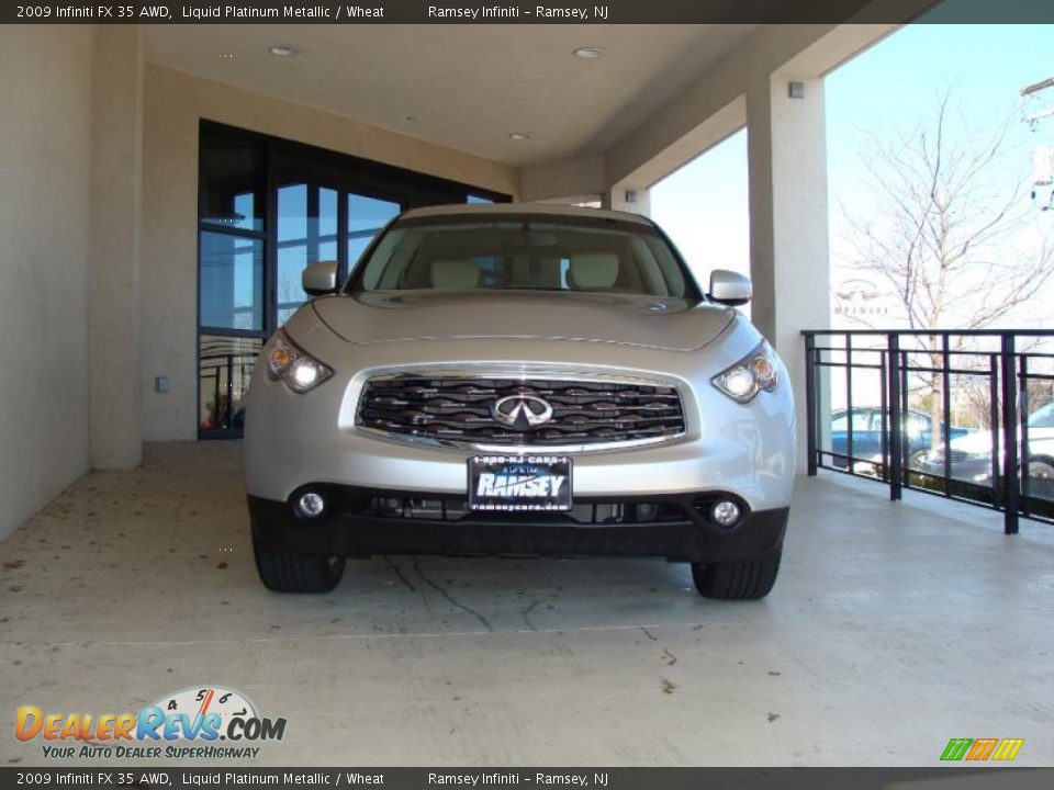 2009 Infiniti FX 35 AWD Liquid Platinum Metallic / Wheat Photo #2