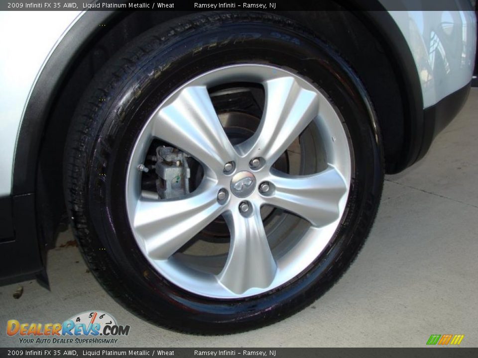 2009 Infiniti FX 35 AWD Liquid Platinum Metallic / Wheat Photo #4