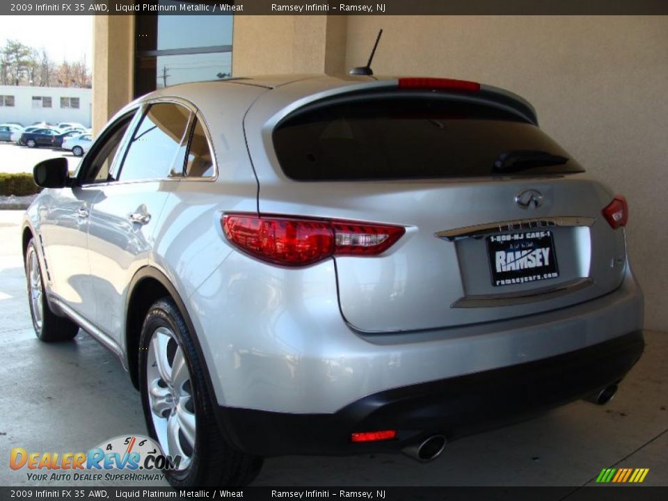 2009 Infiniti FX 35 AWD Liquid Platinum Metallic / Wheat Photo #5