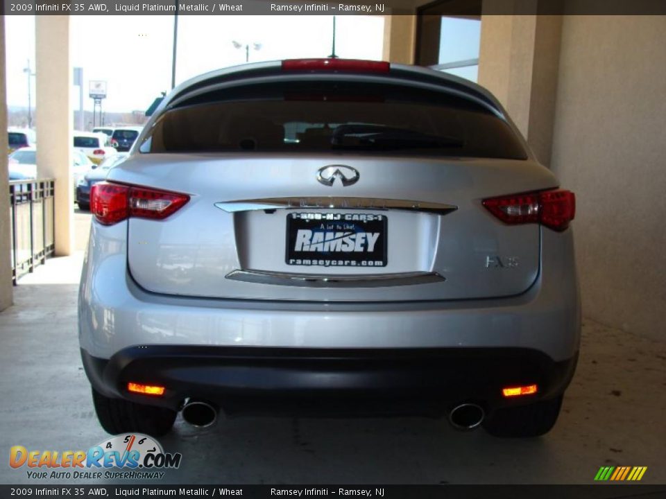 2009 Infiniti FX 35 AWD Liquid Platinum Metallic / Wheat Photo #6