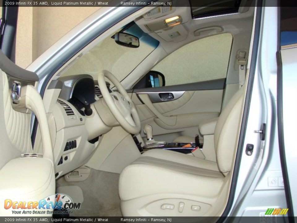 2009 Infiniti FX 35 AWD Liquid Platinum Metallic / Wheat Photo #8