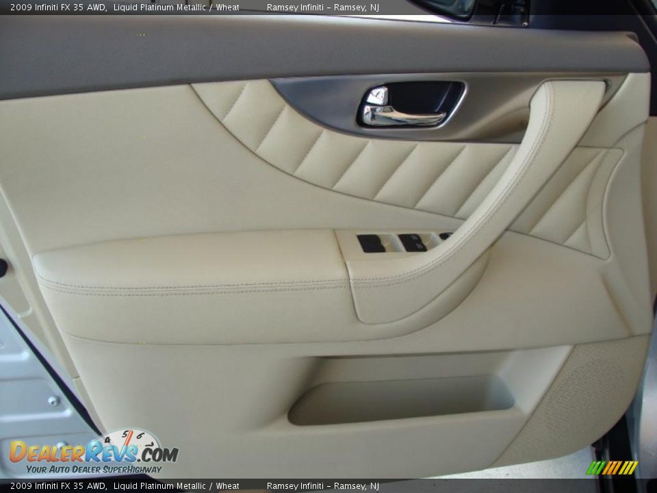 2009 Infiniti FX 35 AWD Liquid Platinum Metallic / Wheat Photo #9