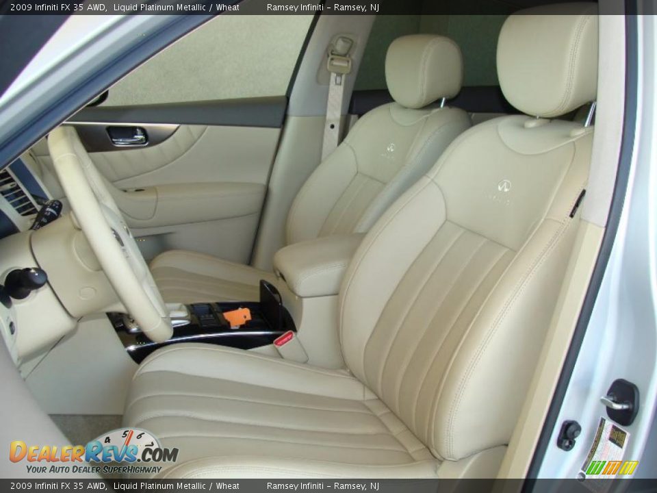 2009 Infiniti FX 35 AWD Liquid Platinum Metallic / Wheat Photo #10