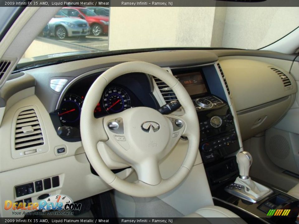 2009 Infiniti FX 35 AWD Liquid Platinum Metallic / Wheat Photo #11