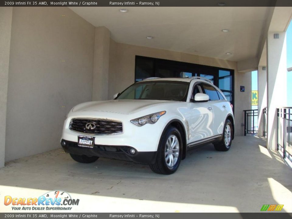 2009 Infiniti FX 35 AWD Moonlight White / Graphite Photo #1