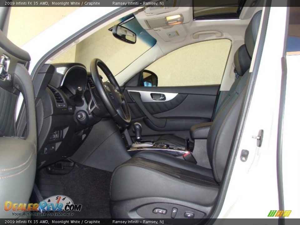 2009 Infiniti FX 35 AWD Moonlight White / Graphite Photo #8