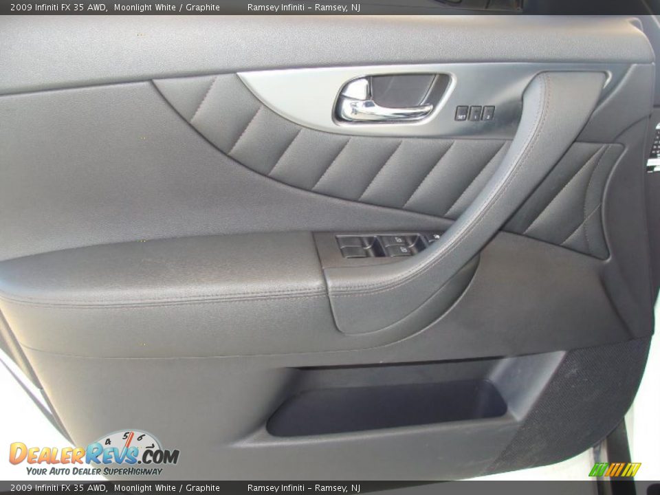 2009 Infiniti FX 35 AWD Moonlight White / Graphite Photo #9
