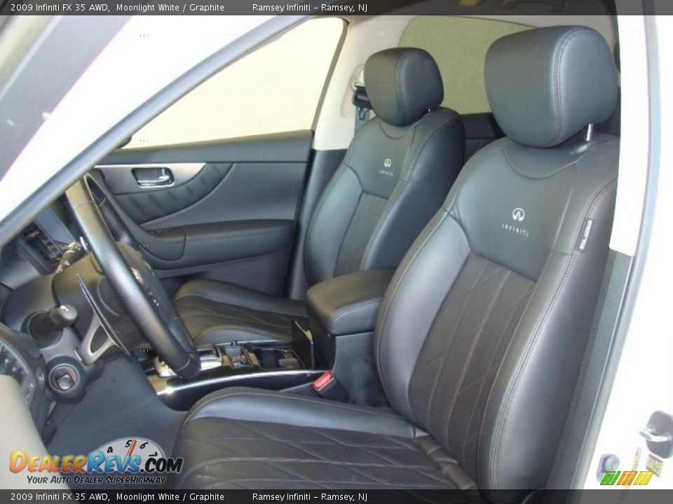 2009 Infiniti FX 35 AWD Moonlight White / Graphite Photo #10