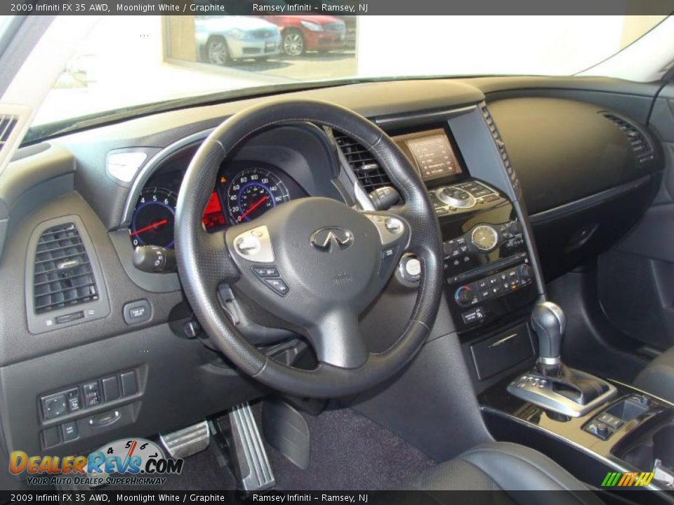 2009 Infiniti FX 35 AWD Moonlight White / Graphite Photo #11