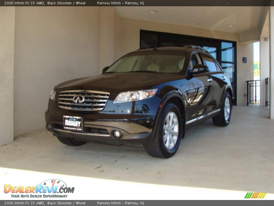 2006 Infiniti FX 35 AWD Black Obsidian / Wheat Photo #1