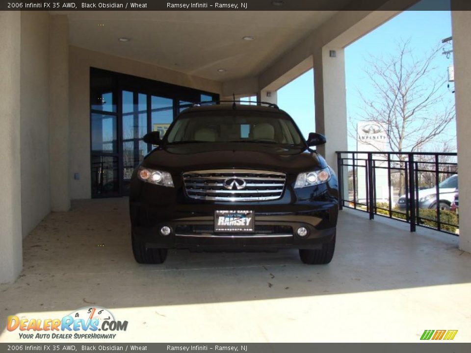 2006 Infiniti FX 35 AWD Black Obsidian / Wheat Photo #2