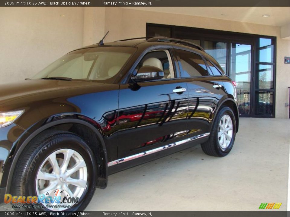 2006 Infiniti FX 35 AWD Black Obsidian / Wheat Photo #3