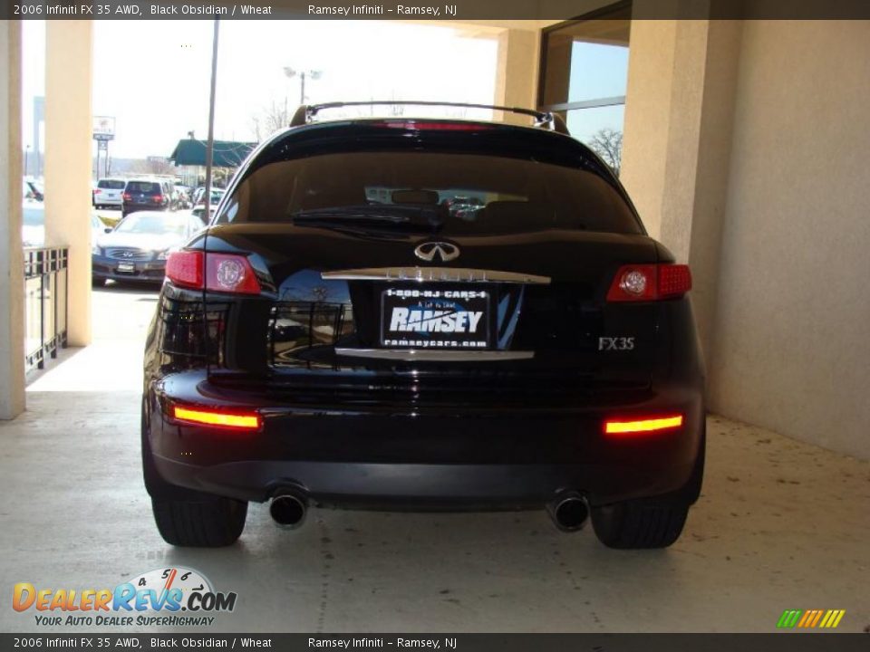 2006 Infiniti FX 35 AWD Black Obsidian / Wheat Photo #6