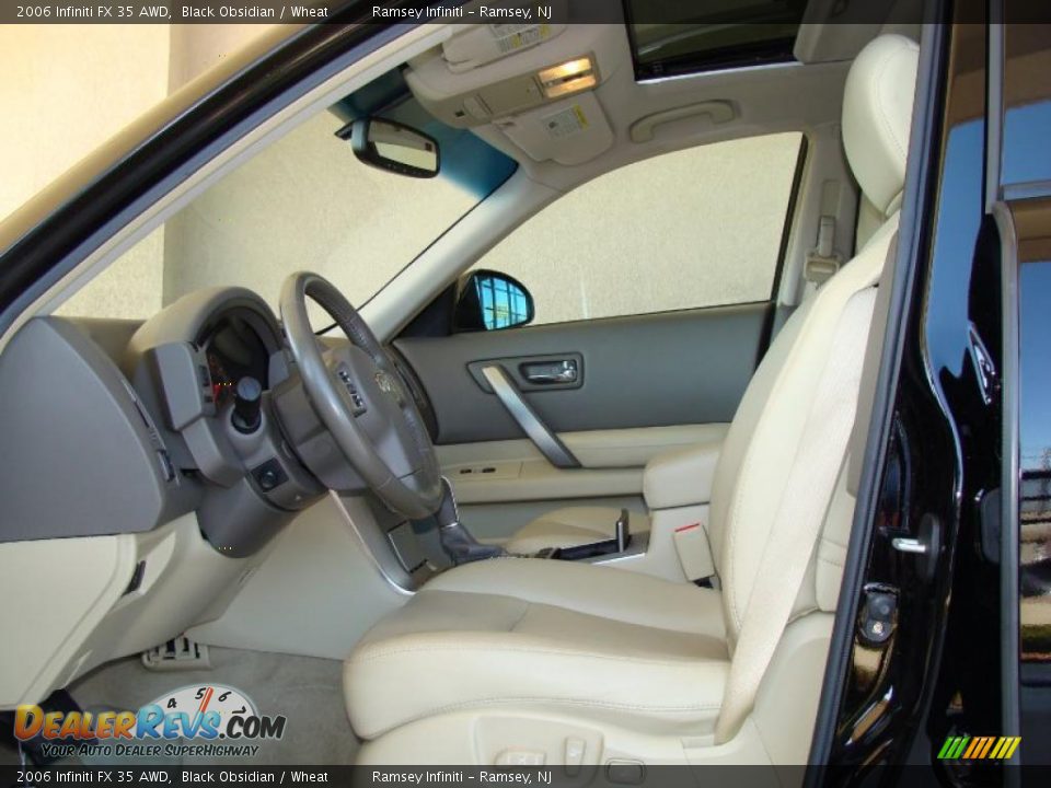 2006 Infiniti FX 35 AWD Black Obsidian / Wheat Photo #8