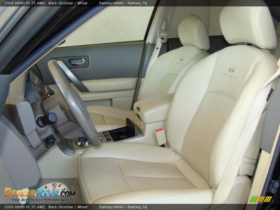 2006 Infiniti FX 35 AWD Black Obsidian / Wheat Photo #10