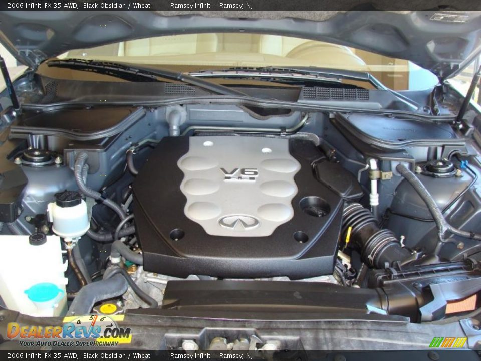 2006 Infiniti FX 35 AWD Black Obsidian / Wheat Photo #14