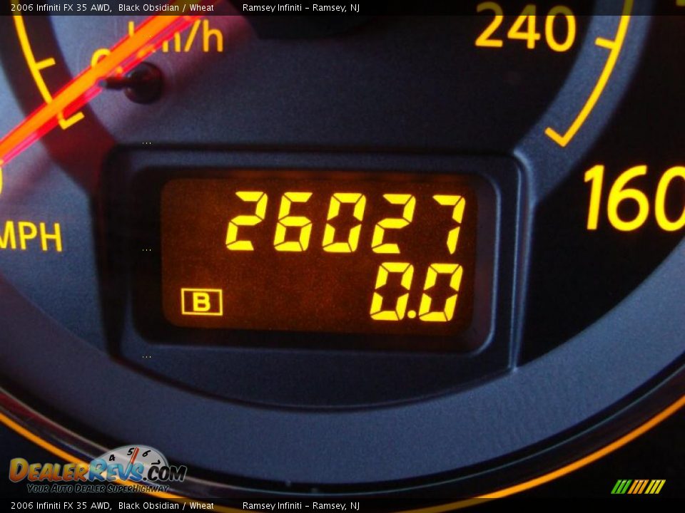 2006 Infiniti FX 35 AWD Black Obsidian / Wheat Photo #15