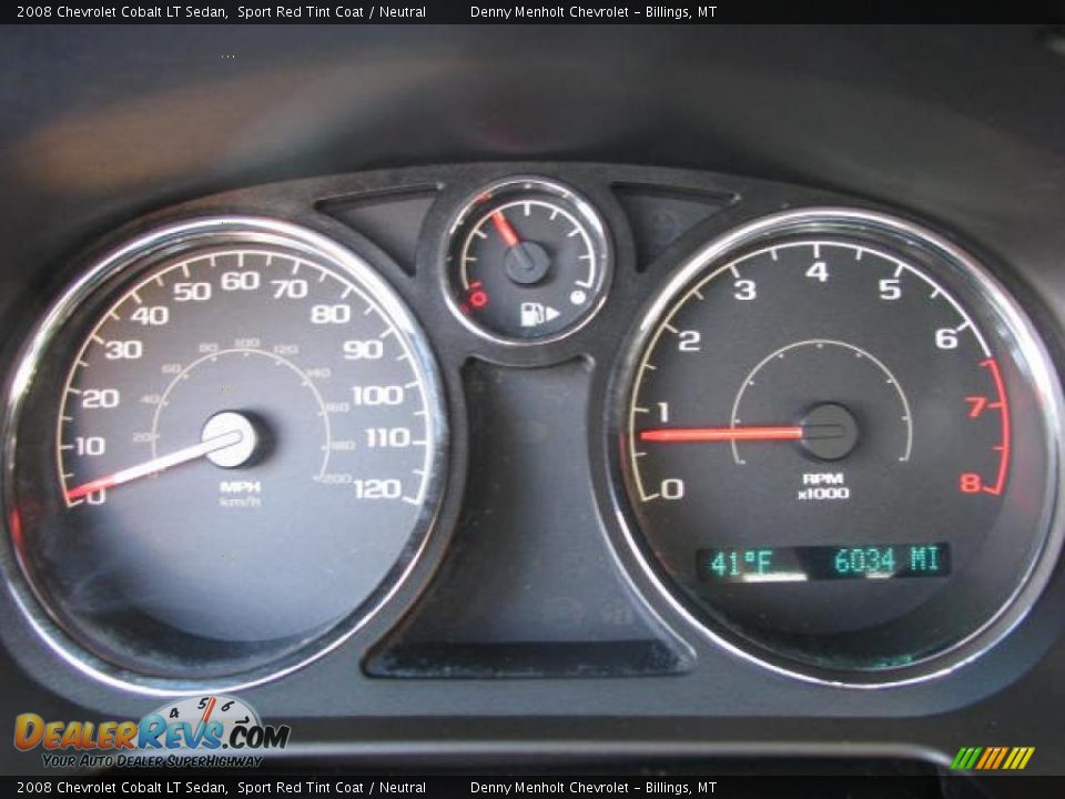 2008 Chevrolet Cobalt LT Sedan Sport Red Tint Coat / Neutral Photo #10
