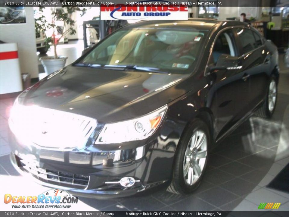 2010 Buick LaCrosse CXL AWD Carbon Black Metallic / Ebony Photo #1