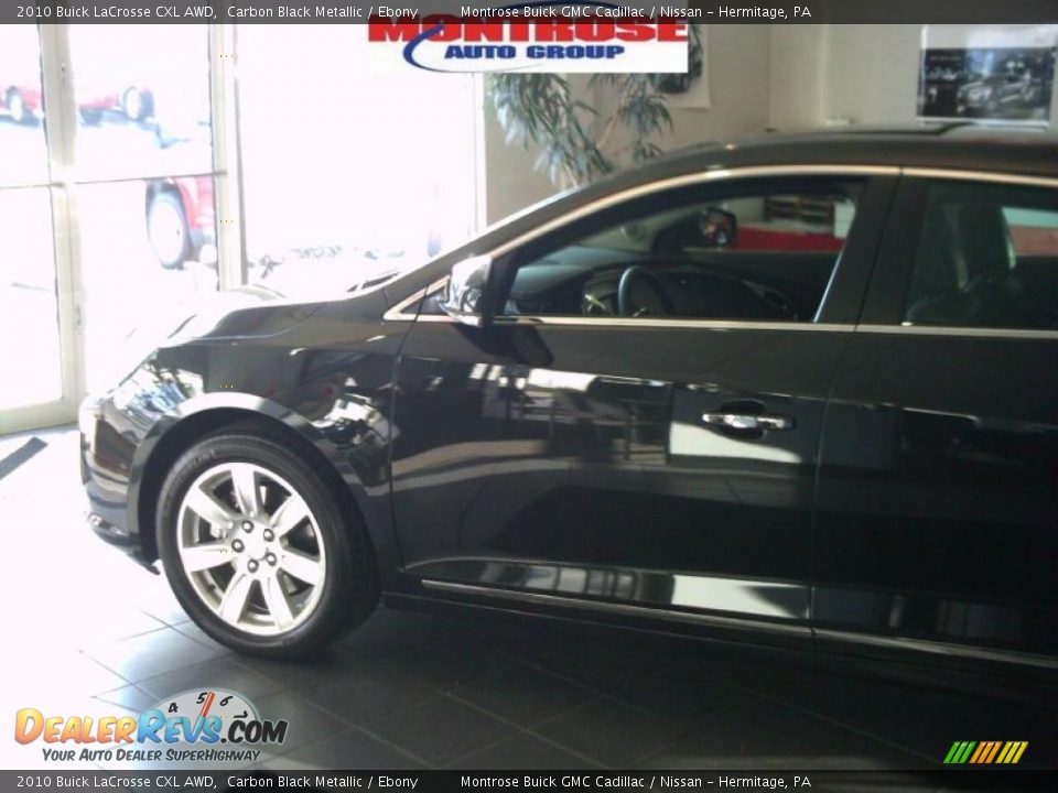 2010 Buick LaCrosse CXL AWD Carbon Black Metallic / Ebony Photo #2
