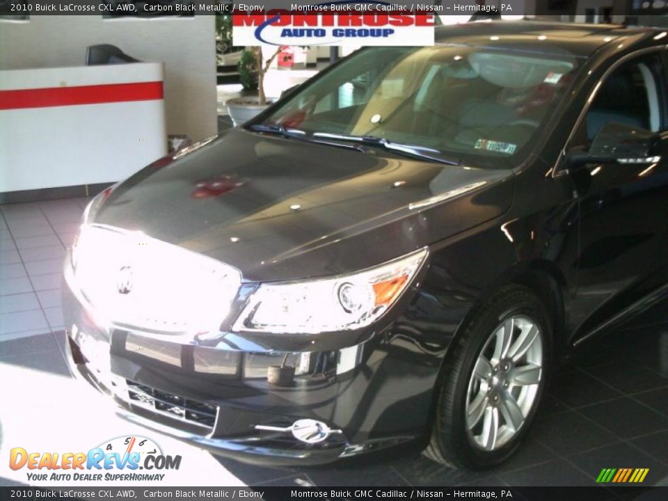 2010 Buick LaCrosse CXL AWD Carbon Black Metallic / Ebony Photo #3