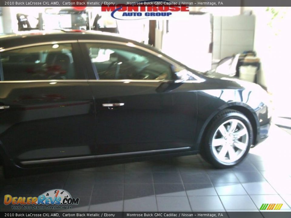 2010 Buick LaCrosse CXL AWD Carbon Black Metallic / Ebony Photo #7