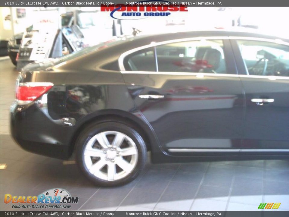 2010 Buick LaCrosse CXL AWD Carbon Black Metallic / Ebony Photo #8