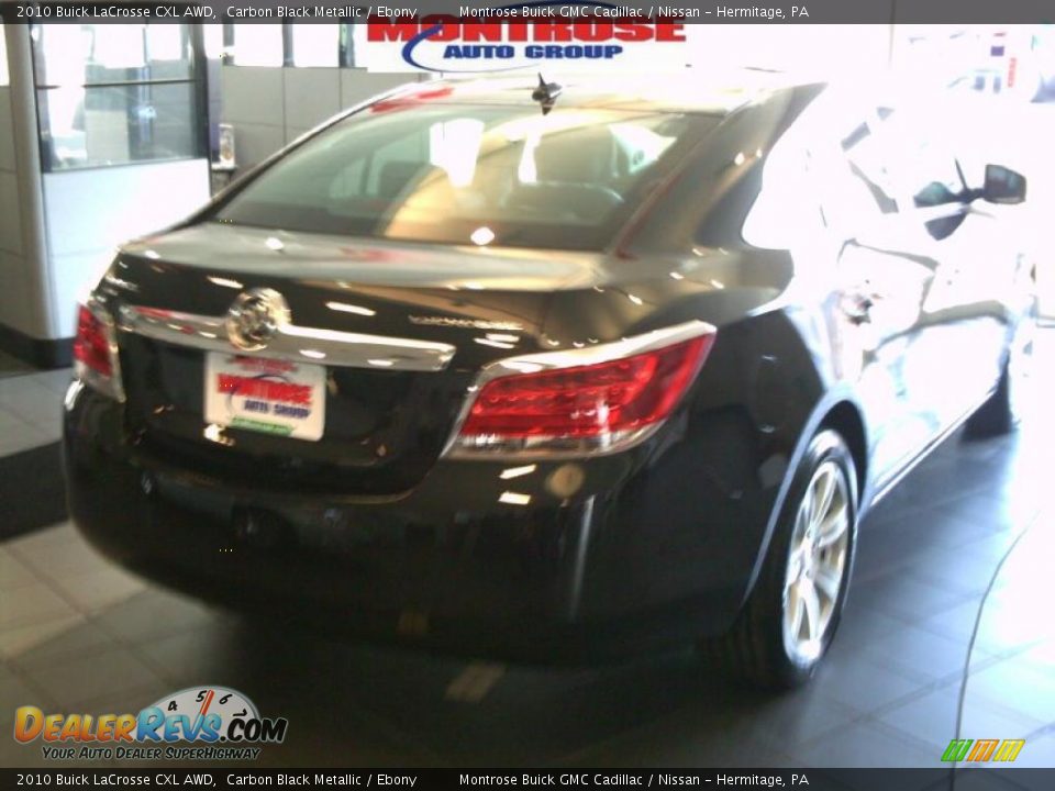 2010 Buick LaCrosse CXL AWD Carbon Black Metallic / Ebony Photo #10