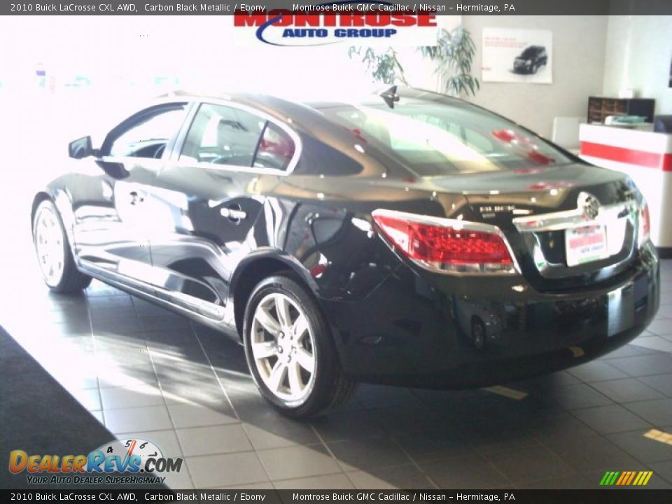 2010 Buick LaCrosse CXL AWD Carbon Black Metallic / Ebony Photo #12