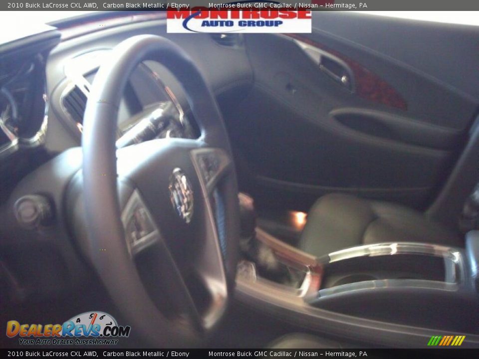 2010 Buick LaCrosse CXL AWD Carbon Black Metallic / Ebony Photo #20