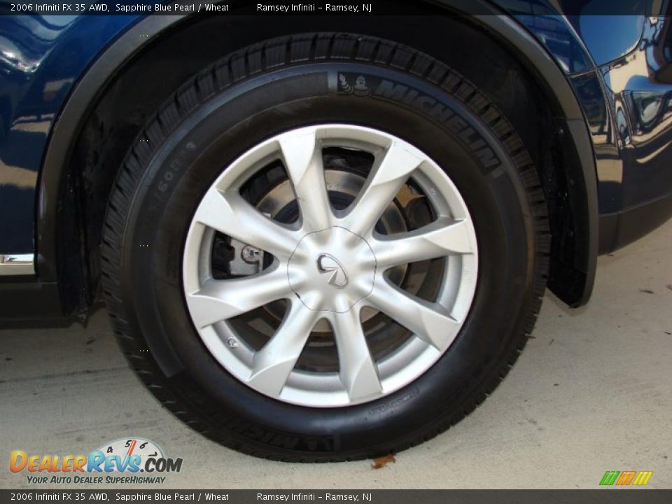 2006 Infiniti FX 35 AWD Sapphire Blue Pearl / Wheat Photo #4