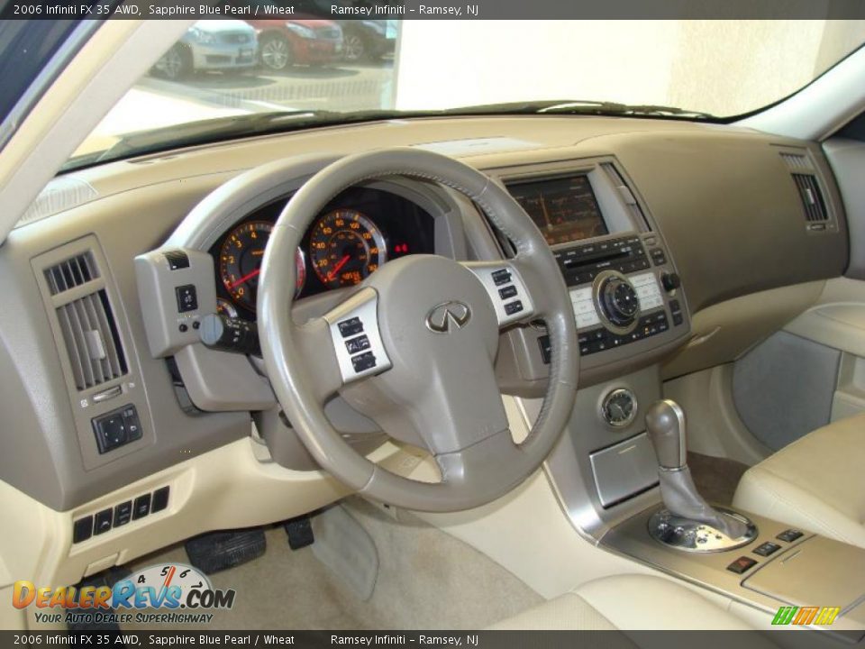 2006 Infiniti FX 35 AWD Sapphire Blue Pearl / Wheat Photo #11